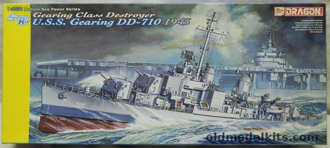 Dragon 1/350 USS Gearing DD710 1945 Smart Kit, 1029 plastic model kit